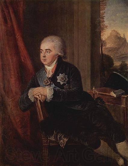 Ludwig Guttenbrunn Portrait of prince Alexey Kurakine France oil painting art